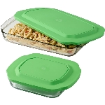 Ensemble de 4 plats à cuisson en verre avec couvercles