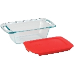 Moule à pain en verre Easy Grab avec couvercle, 1,5 pinte