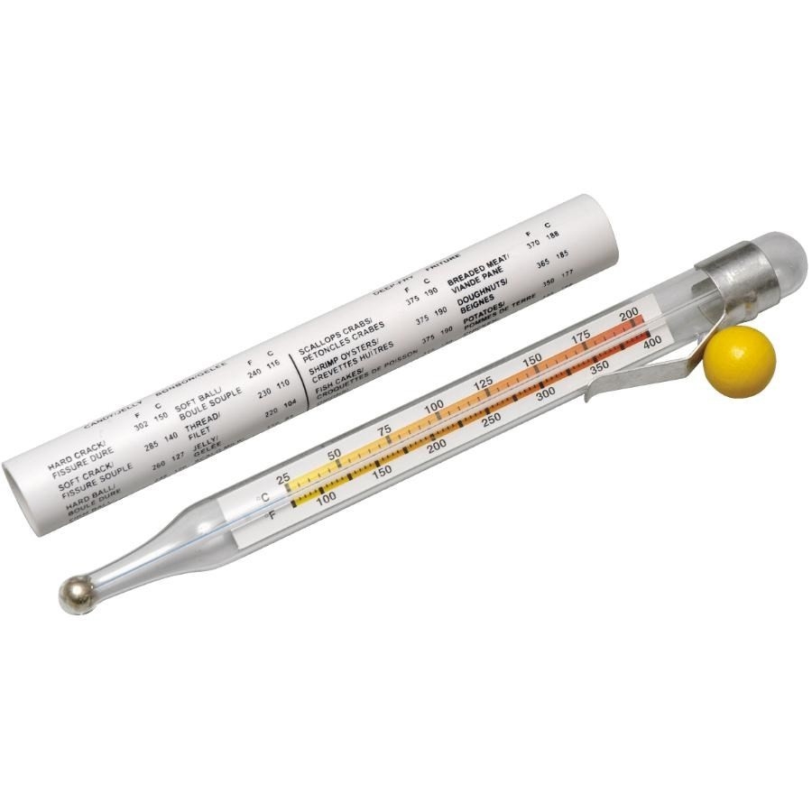 Thermomètre à Friture Et Cuisson Pour Bonbons, Gelée, Sirop Et Sucre - Acier Inoxydable Avec Crochet Et Clip