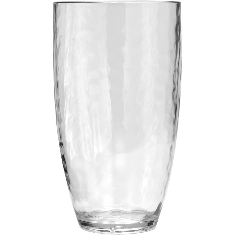 Très grand verre martelé de 25oz, transparent