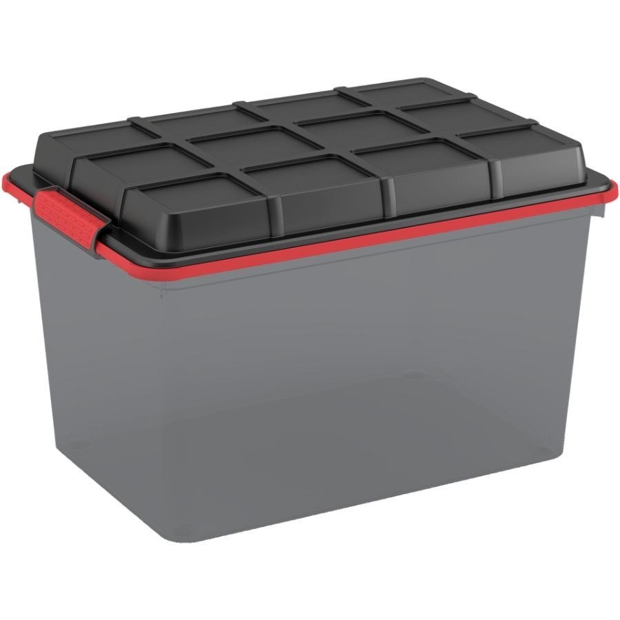 Boîte à Outils Aluminium Pour Camion - 30x22x9 Pouces - Noire Avec Fermoir Réglable