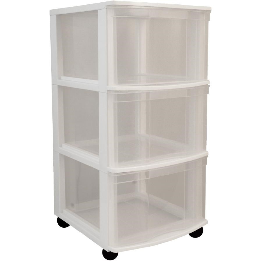 Commode 3 Tiroirs + étagères Ouvertes - Rangement Vertical Multicouleur - Neuf