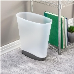 Poubelle blanche étroite de 9 L