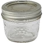 Paquet de 12 pots Mason de 125 ml avec couvercles