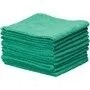 Paquet de 10 chiffons de 14 po x 14 po en microfibre, vert