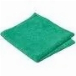 Paquet de 10 chiffons de 14 po x 14 po en microfibre, vert