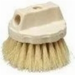 Brosse ronde de 5 po en fibres naturelles pour nettoyage de fen