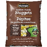 Paillis de caoutchouc brun pour jardin, 20lb