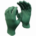 Paquet de 100 gants verts jetables Monkey en nitrile pour hommes, taille moyenne