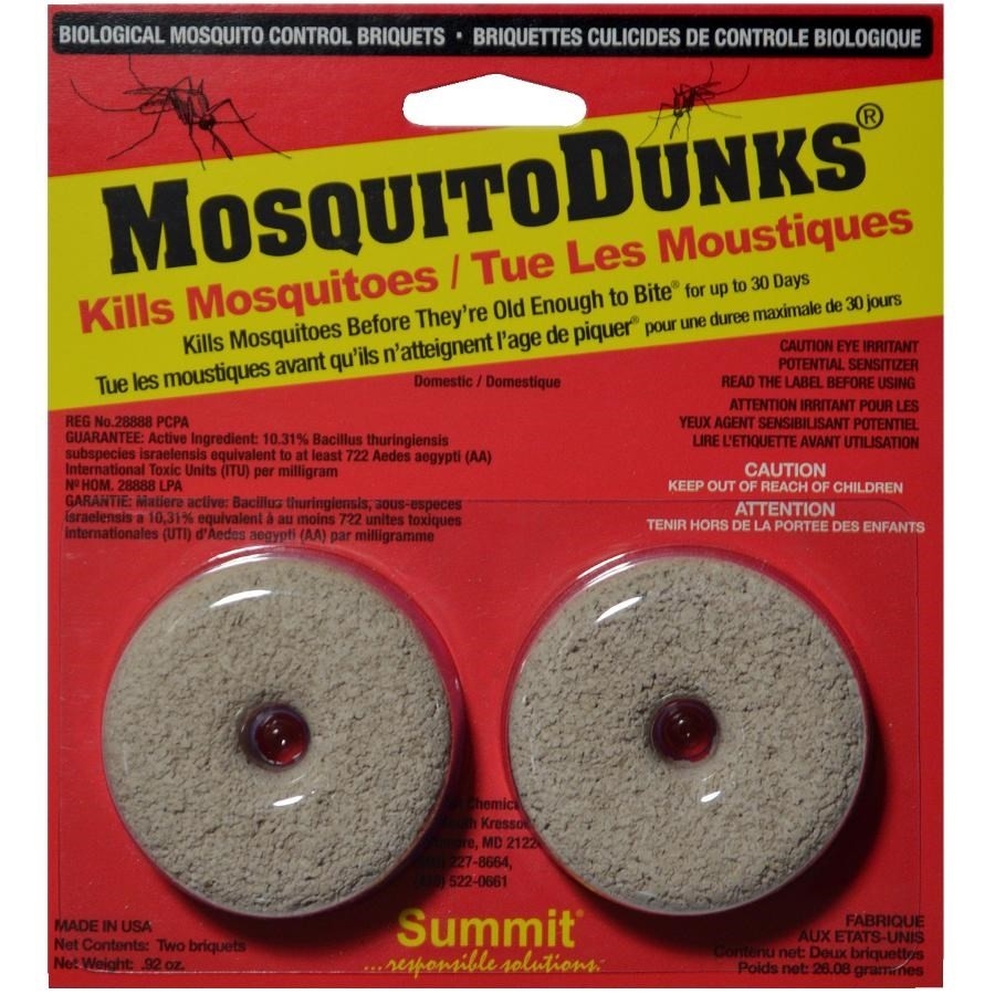 Paquet de 2 pastilles de larvicide à moustiques Mosquito Dunks