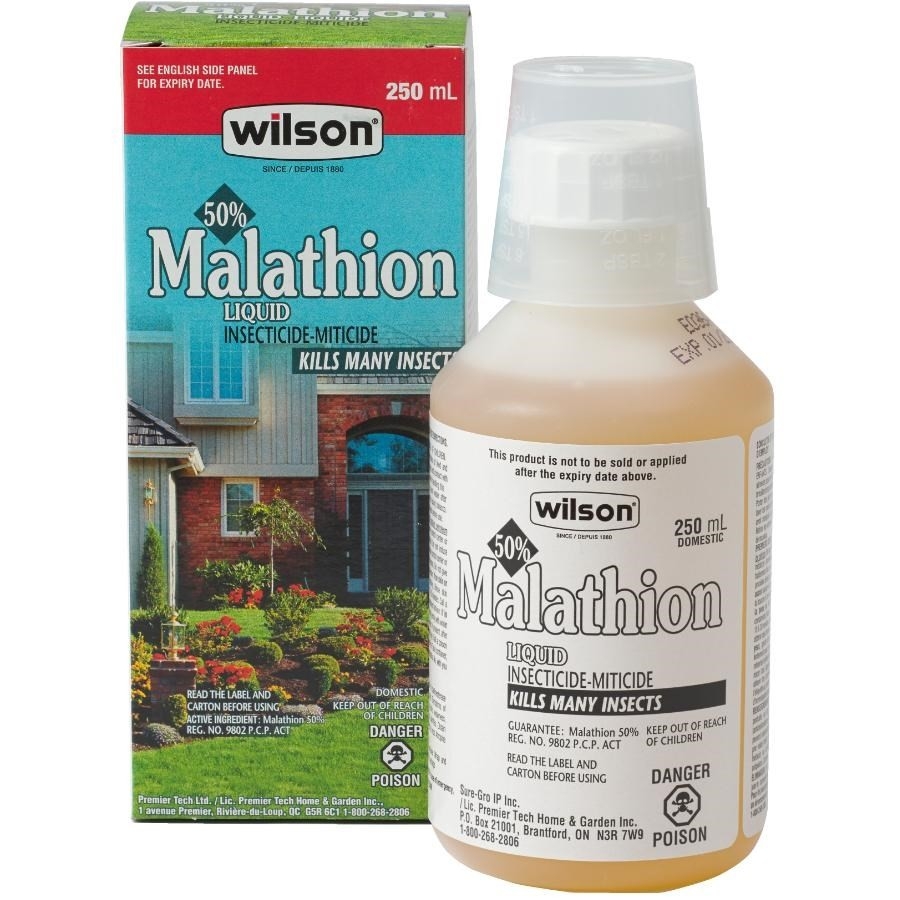 Insecticide et acaricide liquide composé à 50 % de malathion, 250 ml