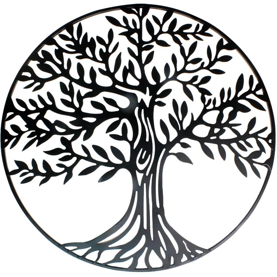 Applique murale cercle Arbre de vie, 27 po