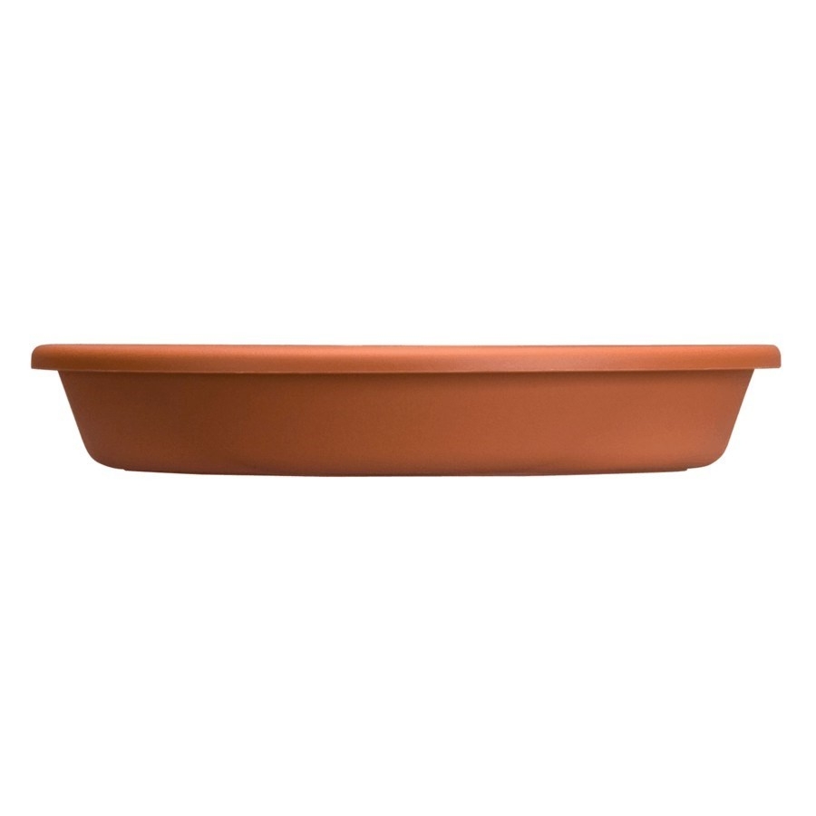 Soucoupe Jardinière 100cm Vert Foncé - Pour Balcon - Plastique Polypropylène - Rainures Anti-glisse - Compatible Pots Irrigation