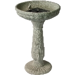 Fontaine/bain d'oiseaux en forme de cadran solaire, 27 po