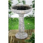 Fontaine/bain d'oiseaux en forme de cadran solaire, 27 po