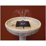 Fontaine/bain d'oiseaux en forme de cadran solaire, 27 po