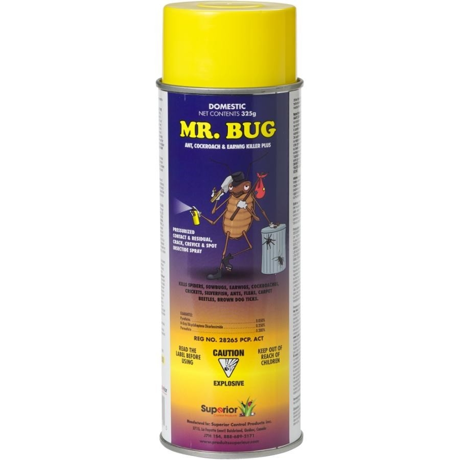 Insecticide à vaporiser Mr. Bug pour fourmis, blattes et perce-oreilles, 325 g