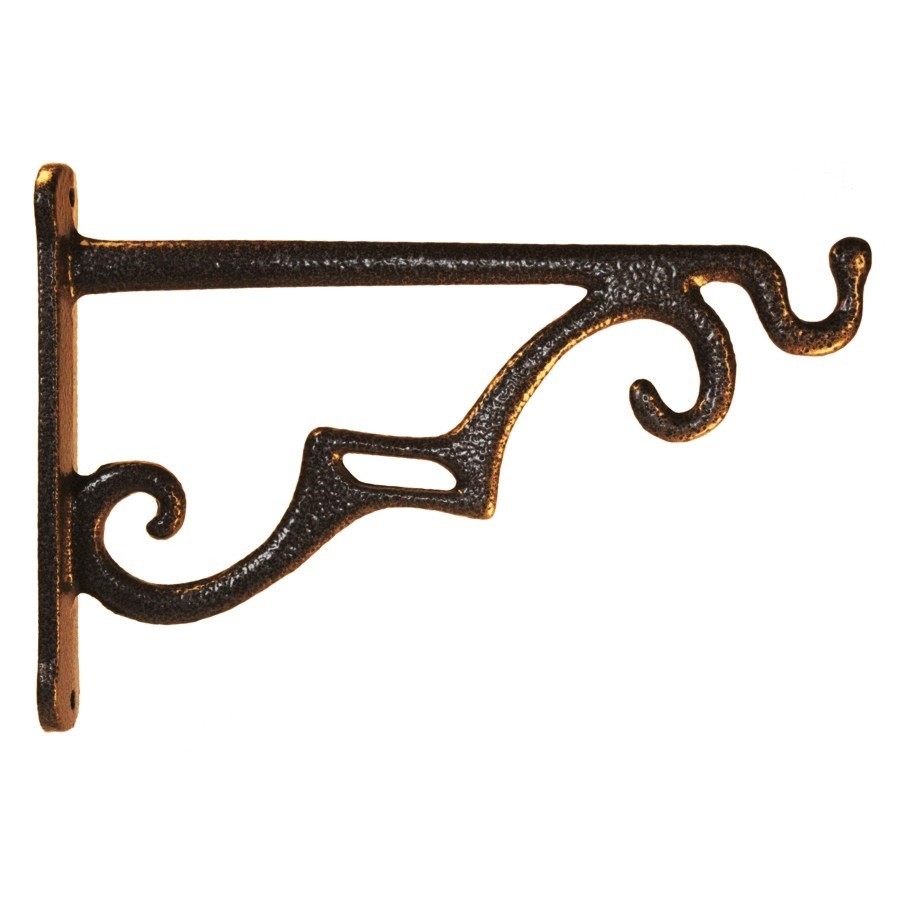 Support pour jardinière en aluminium bronze avec motif de style victorien, 10 po