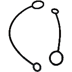 Paquet de 4 cordons de rangement