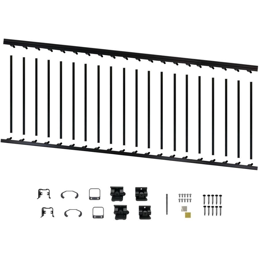 N cessaire pour rampe d escalier en aluminium de 8 pi x 36 po noir