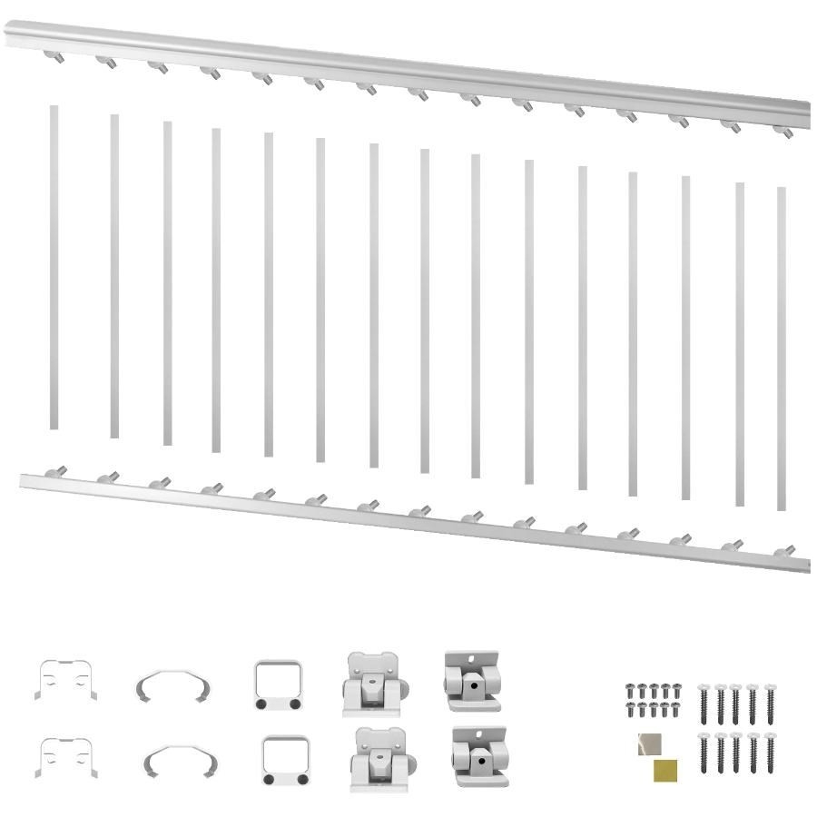 N cessaire pour rampe d escalier en aluminium de 6 pi x 36 po blanc
