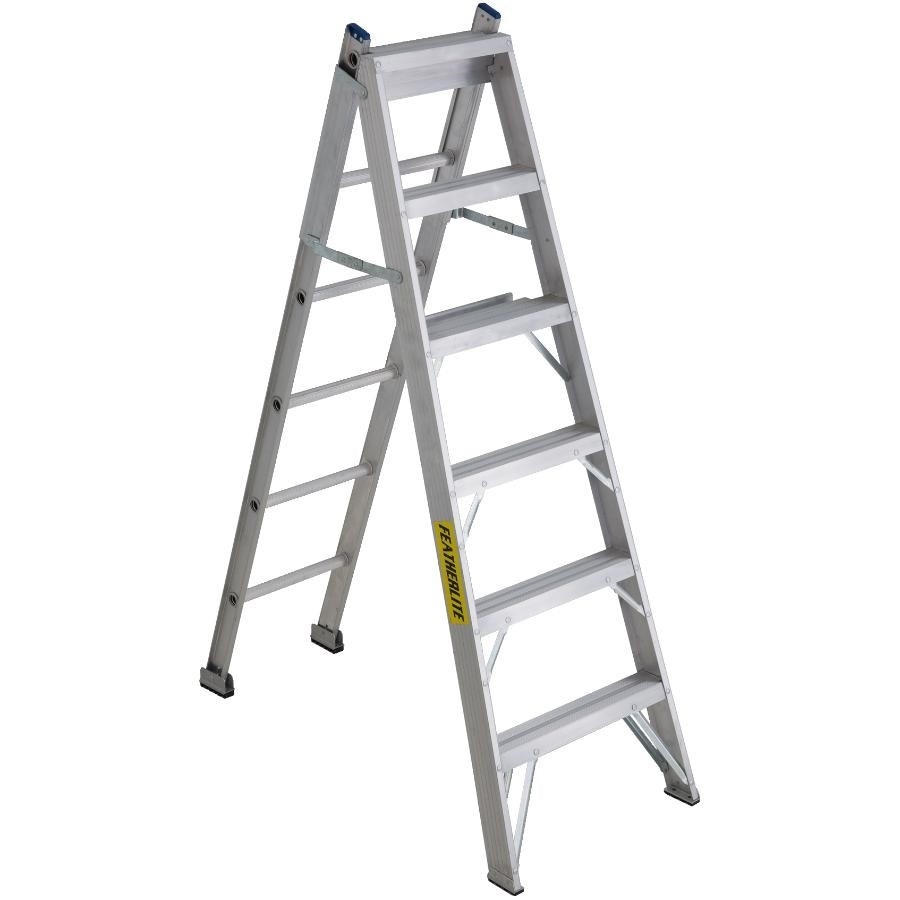 Échelle Pliante 3 Marches AMIG - Aluminium, 150kg, Antidérapante, Hauteur 67cm