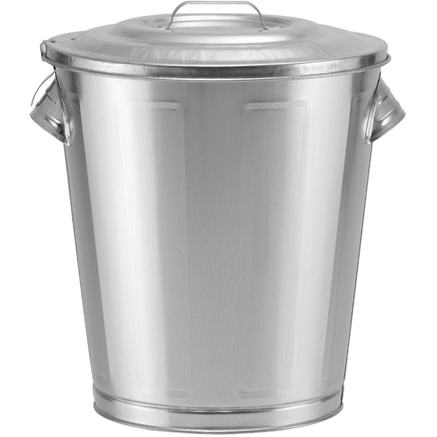 Contenant en acier galvanisé de 5 gallons avec couvercle pour graines d'oiseaux
