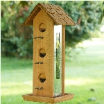 Mangeoire à oiseaux à 6 perchoirs, capacité de 2 lb