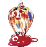 Mangeoire à colibris en verre en forme de ballon, 32 oz