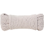 Corde à linge tressée en losange en coton et polyester, 3/16 po x 50 pi