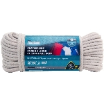 Corde à linge tressée en losange en coton et polyester, 3/16 po x 50 pi