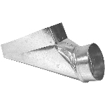 Sortie d'extrémité pour conduit de ventilation, 3 po x 10 po x 4 po