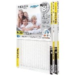Paquet de 2 filtres plissés pour fournaise, 1 po x 16 po x 24 po