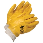 Gants de travail enduits de PVC avec poignet en tricot à taille unique pour hommes