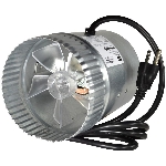 Ventilateur auxiliaire pour conduit de ventilation de 5 po de diamètre, avec cordon