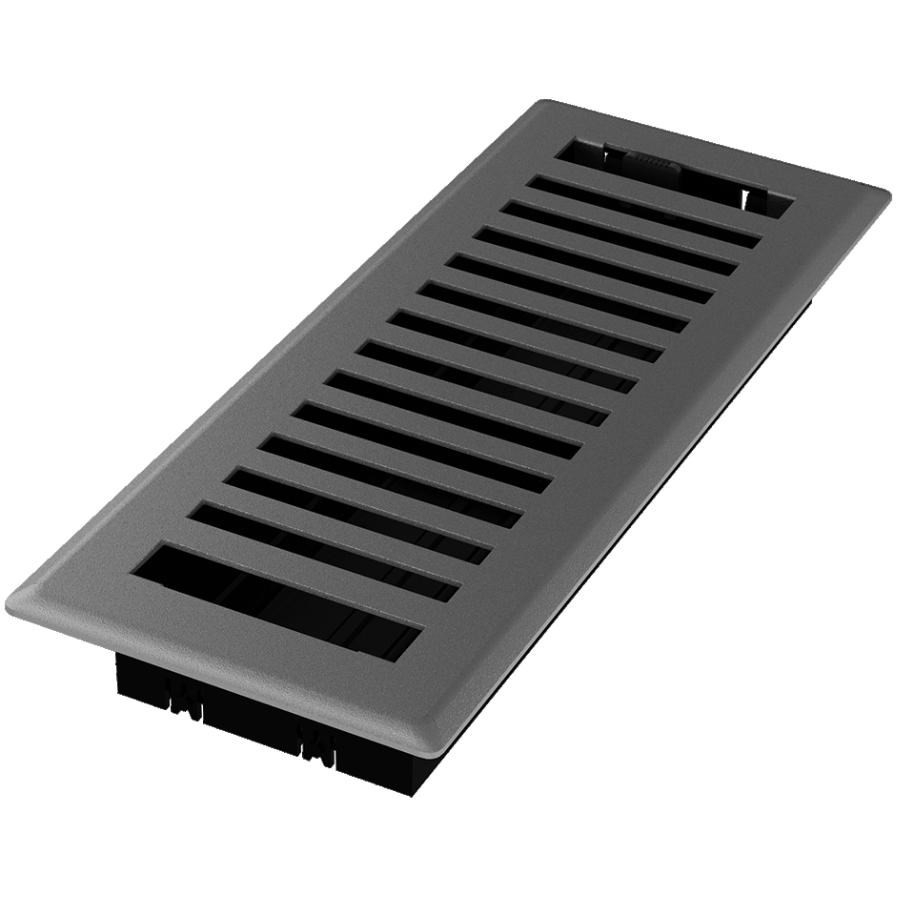 Grille de plancher Montezuma granite gris, 3 x 10 po