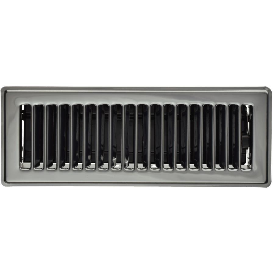 Grille de plancher chrome, 3 x 10 po