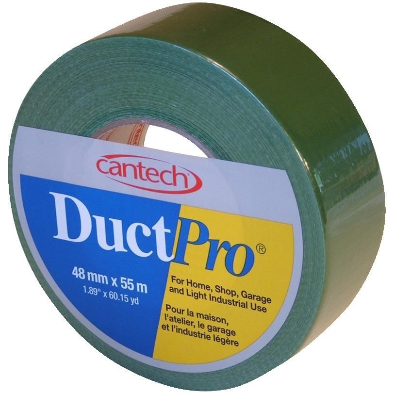 Ruban en tissu vert pour conduit, 48 mm x 55 m