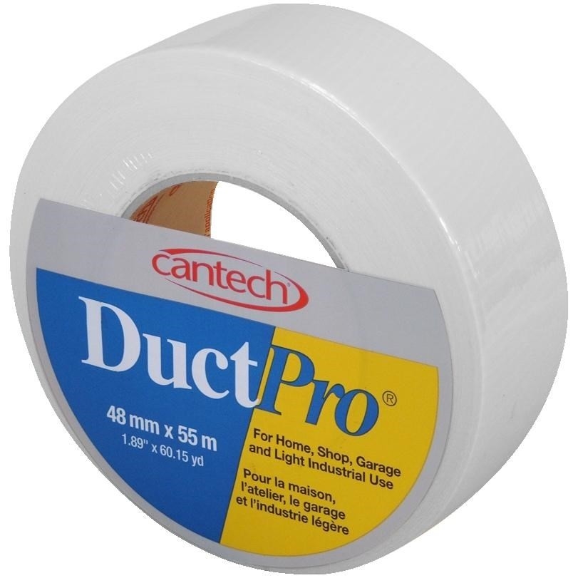 Ruban en tissu blanc pour conduit, 48 mm x 55 m