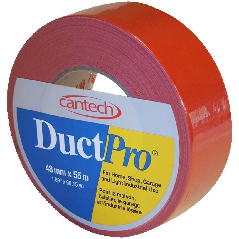Ruban en tissu rouge pour conduit, 48 mm x 55 m