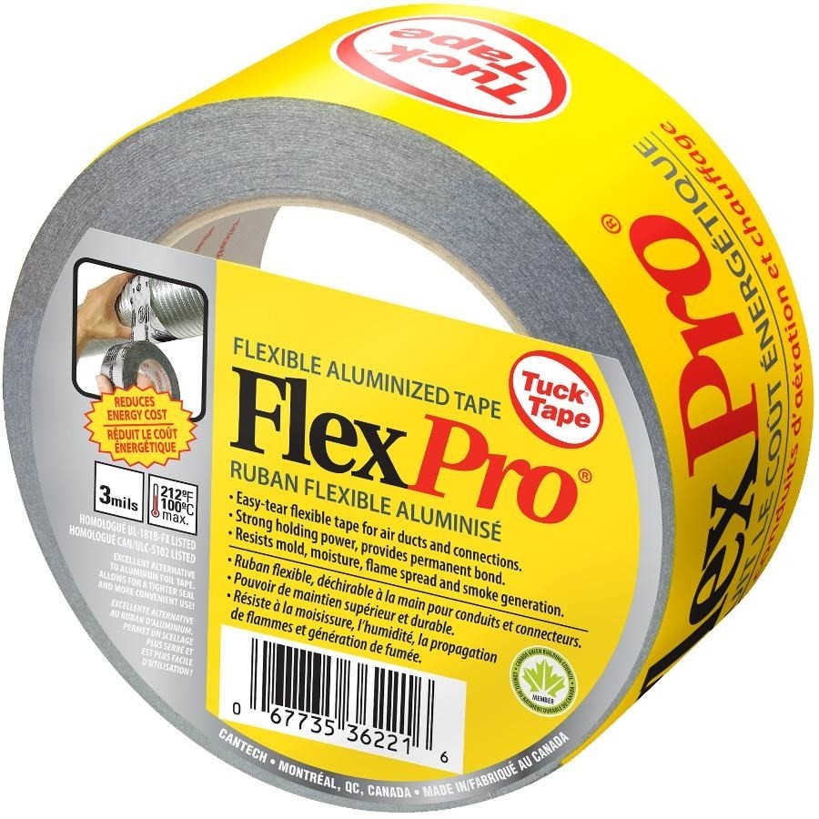 Ruban argent pour conduit Flexpro, 48 mm x 50 m