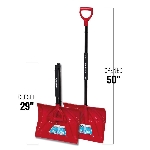 Pelle à neige en poly et lame de 18 po avec manche pliable en acier