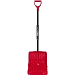 Pelle à neige en poly et lame de 13,9 po avec manche pliable en acier