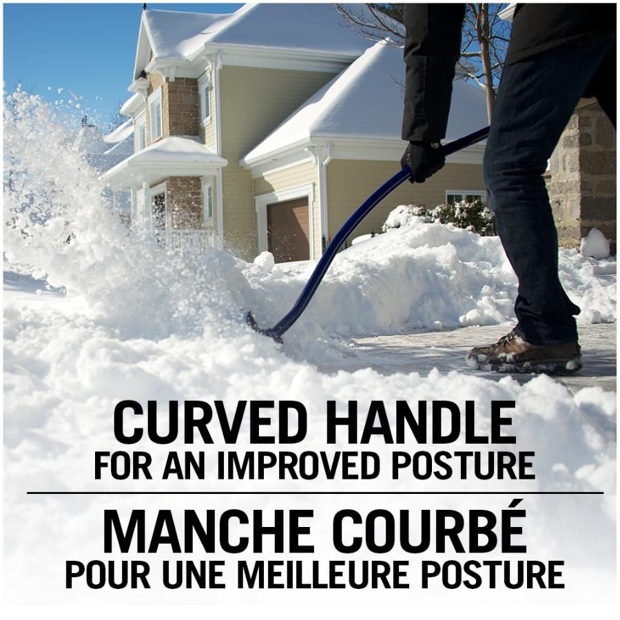 Pelle à Neige 140 Cm - Manche Aluminium Ergonomique - Poignée En D - 410 Mm De Large - Pour Allée, Camping