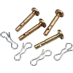 Paquet de 4 goupilles de cisaillement de 1/4 po x 1 1/2 po avec goupille fendue