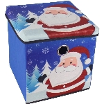 Boîte de rangement pliante de 11 pouces en tissu, motifs assortis