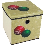 Boîte de rangement pliante de 11 pouces en tissu, motifs assortis