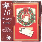 Paquet de 10 cartes de Noël, styles variés