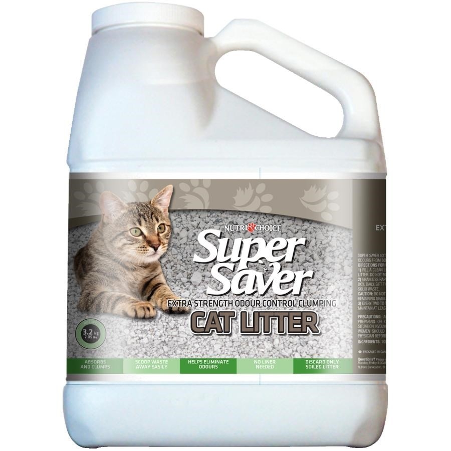 Litière Super Saver pour chat, pichet de 3,2 kg