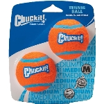 Paquet de 2 balles de tennis de rechange de jouet pour chien Chuckit Jr